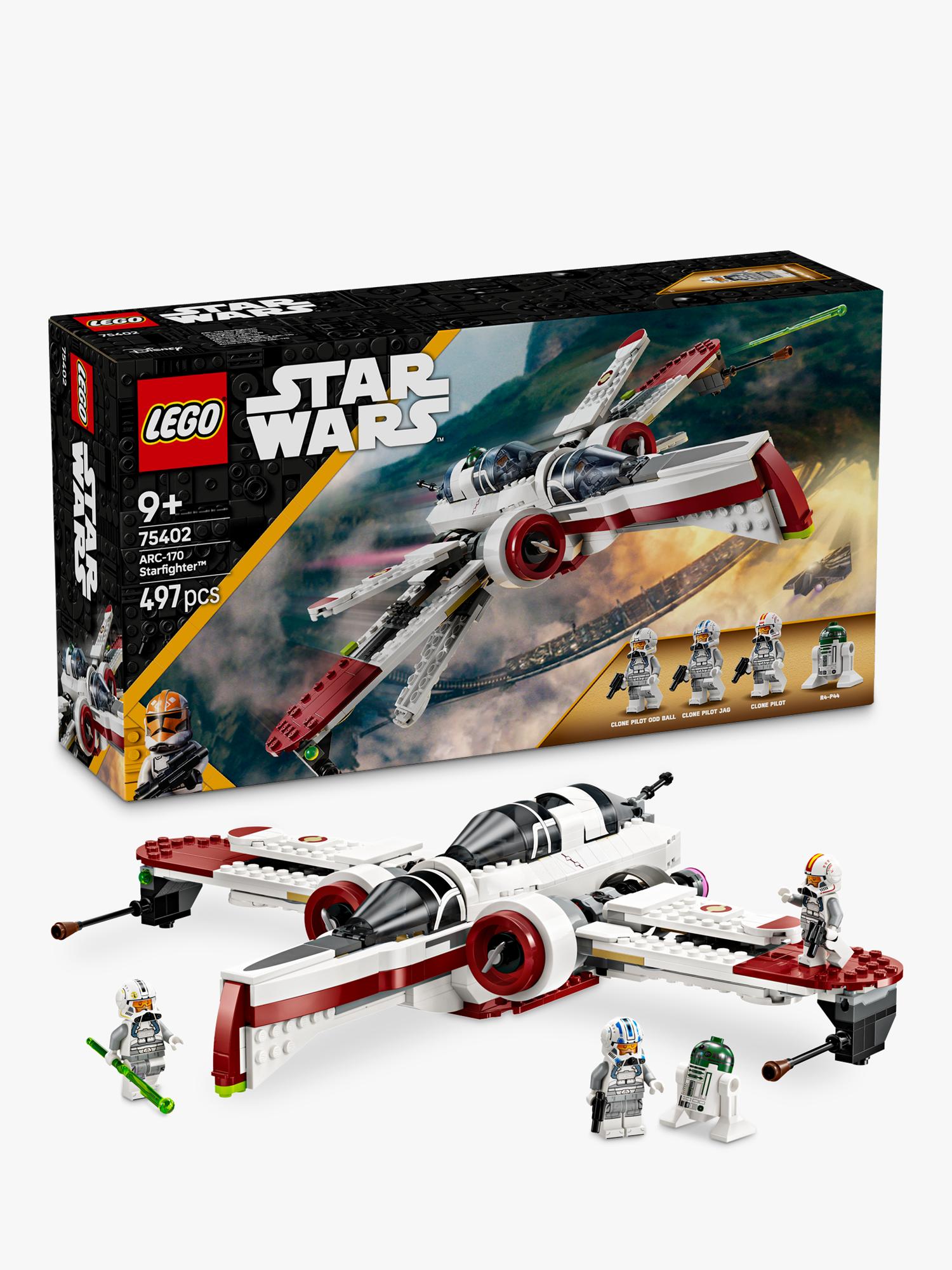 LEGO Star Wars ARC-170 Starfighter building toy set, UK version