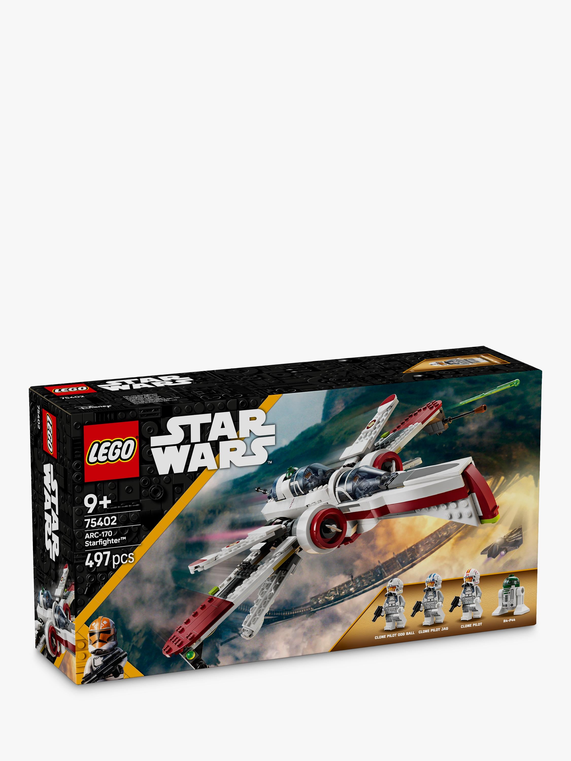 LEGO Star Wars ARC-170 Starfighter building toy set, UK version