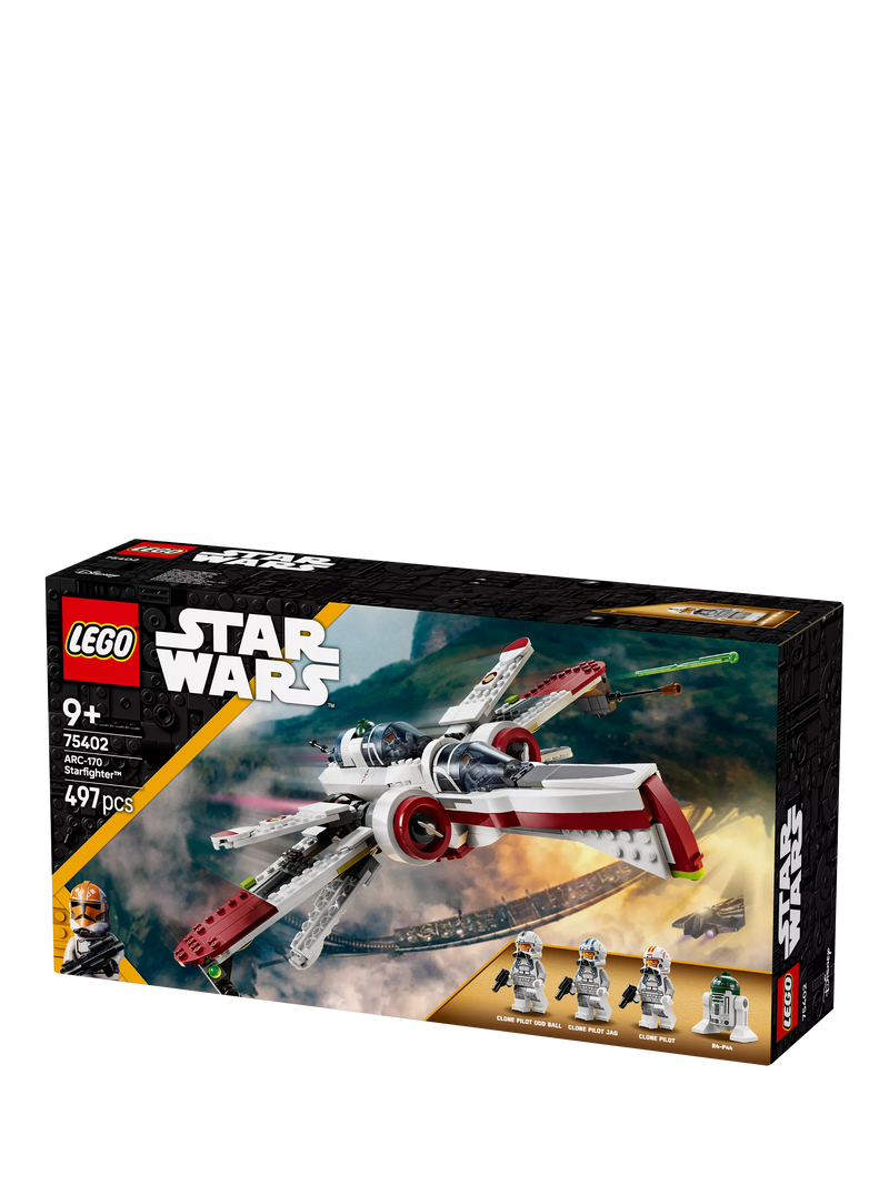 LEGO Star Wars ARC-170 Starfighter building toy set, UK version