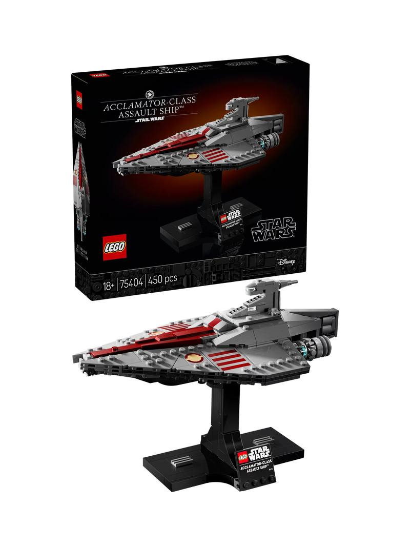 LEGO Star Wars Acclamator Assault Ship model 450 pieces, imported from the UK