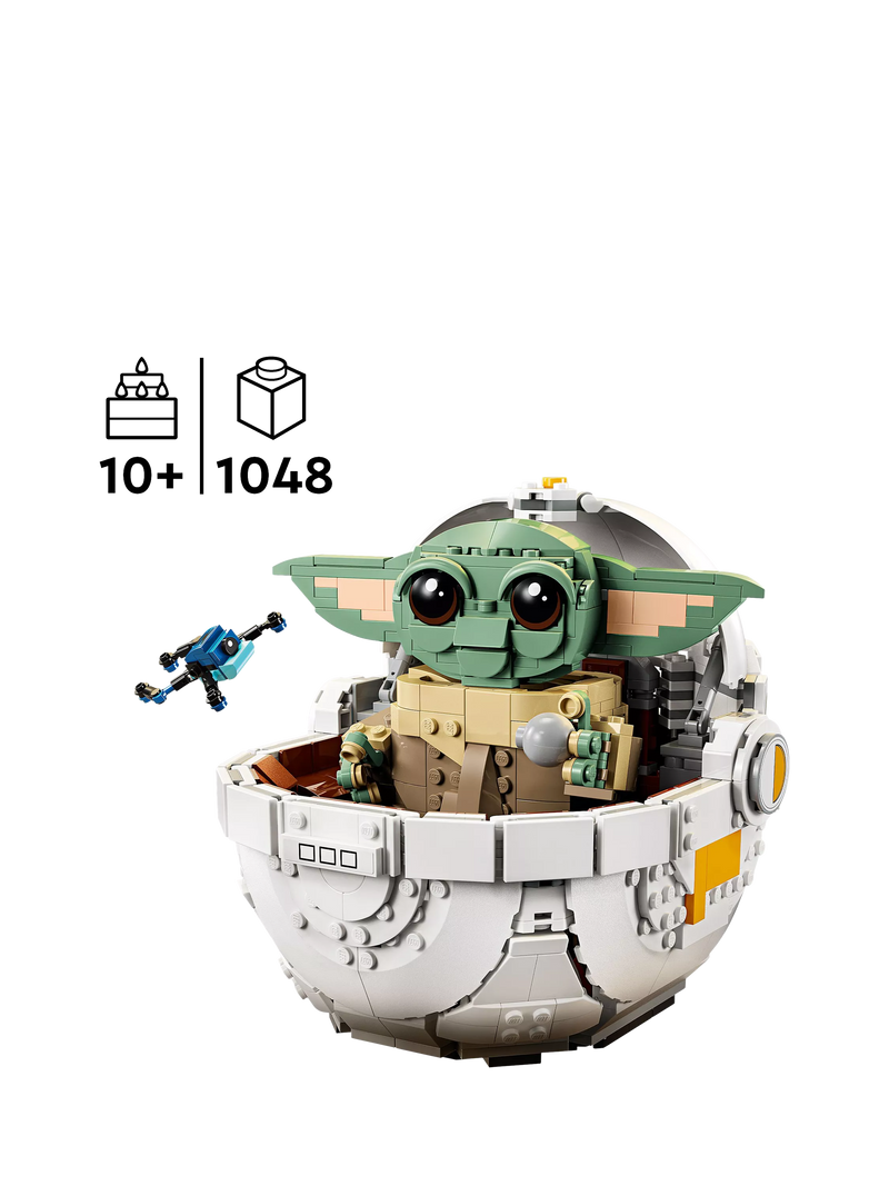 LEGO Star Wars Grogu with hover pram building toy - British product