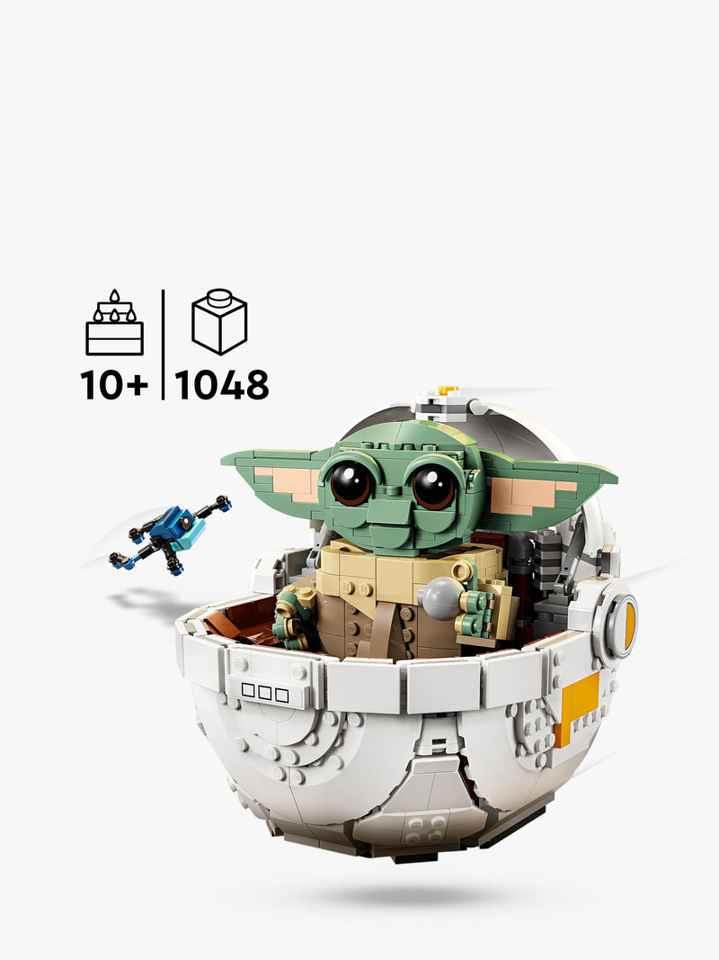 LEGO Star Wars Grogu with hover pram building toy - British product