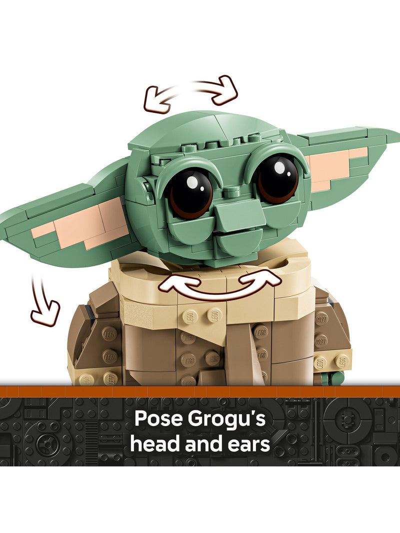 LEGO Star Wars Grogu with hover pram building toy - British product