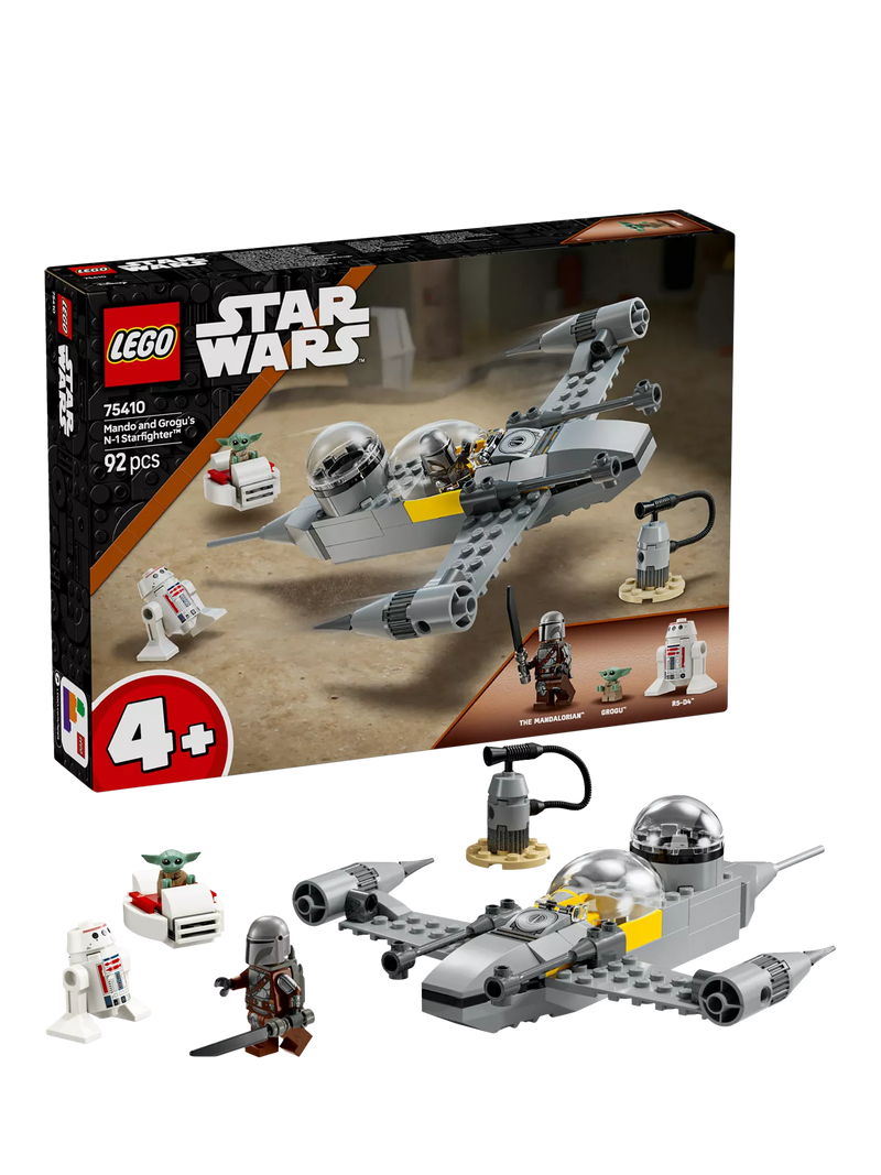 LEGO Star Wars Mando and Grogu’s N-1 Starfighter Set 75410