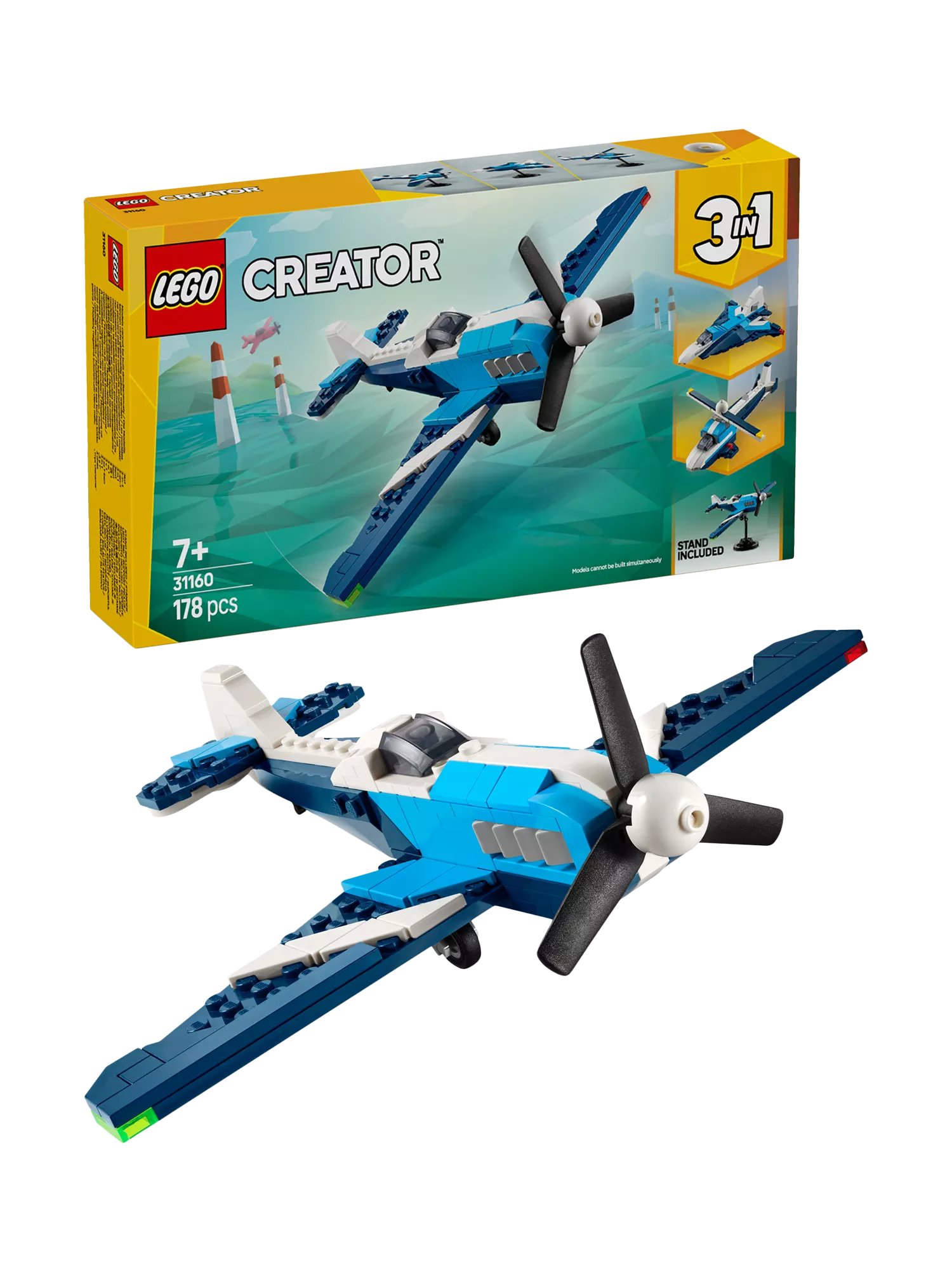 LEGO Creator 3-in-1 Race Plane building set, UK version