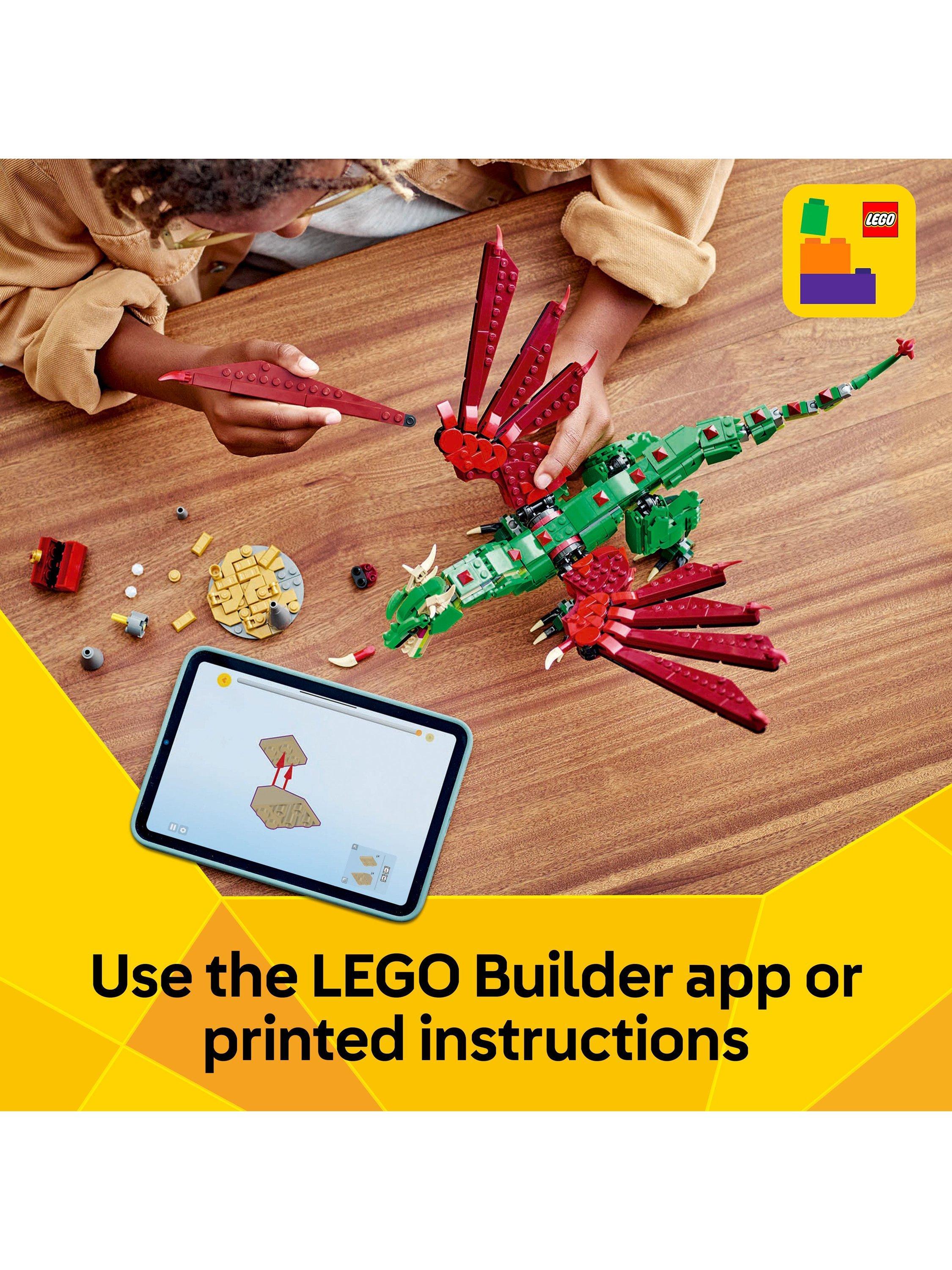 LEGO Medieval Dragon building toy set, UK version