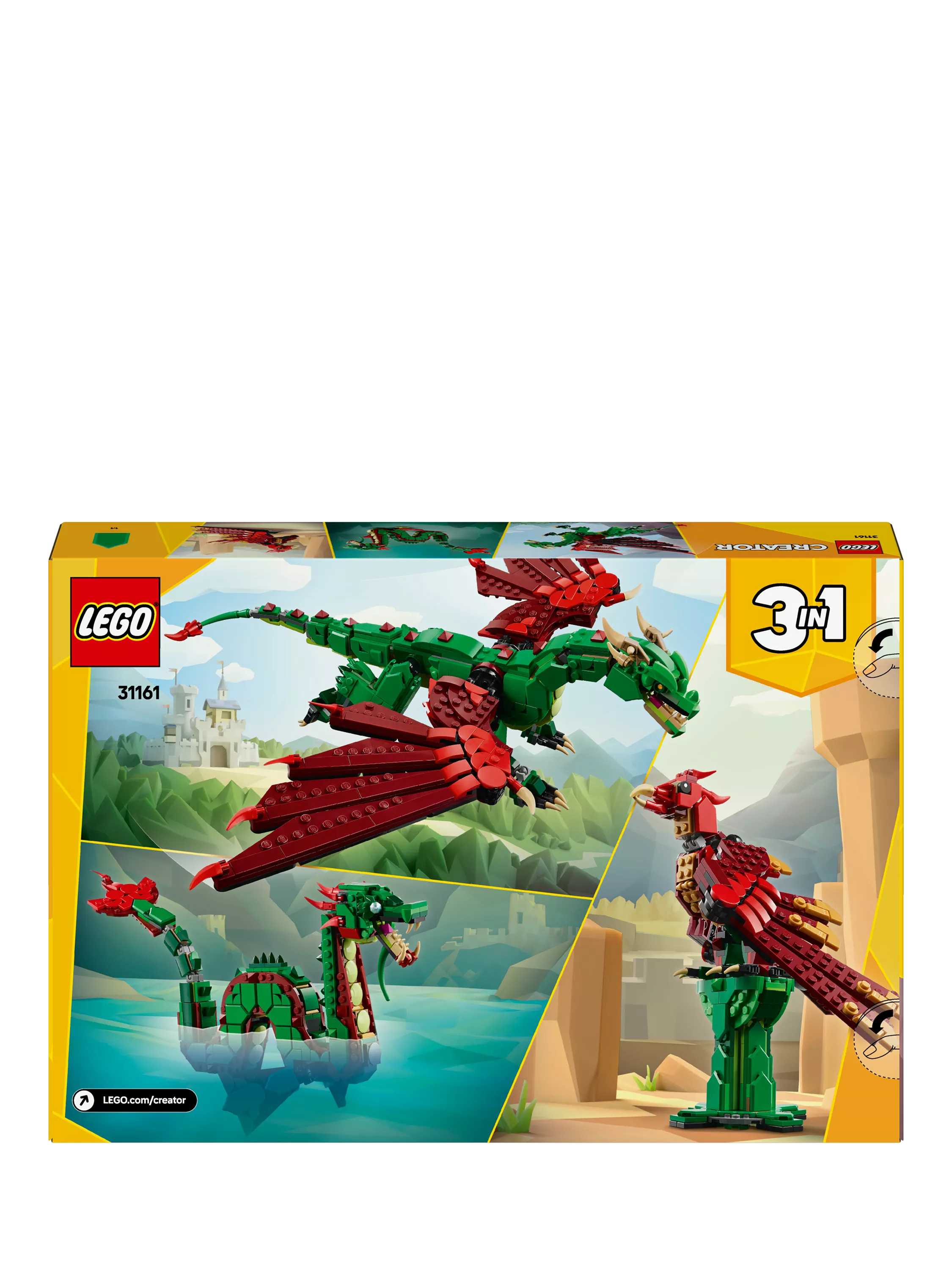 LEGO Medieval Dragon building toy set, UK version