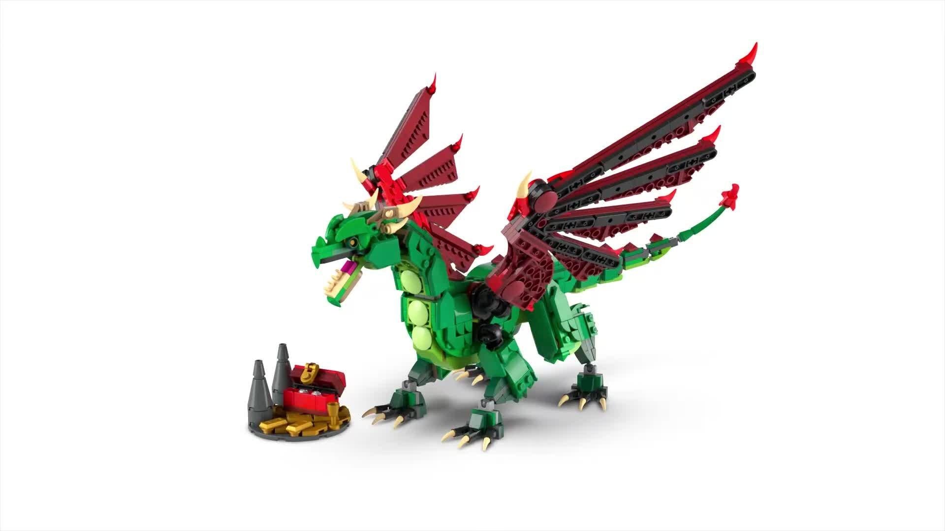 LEGO Medieval Dragon building toy set, UK version