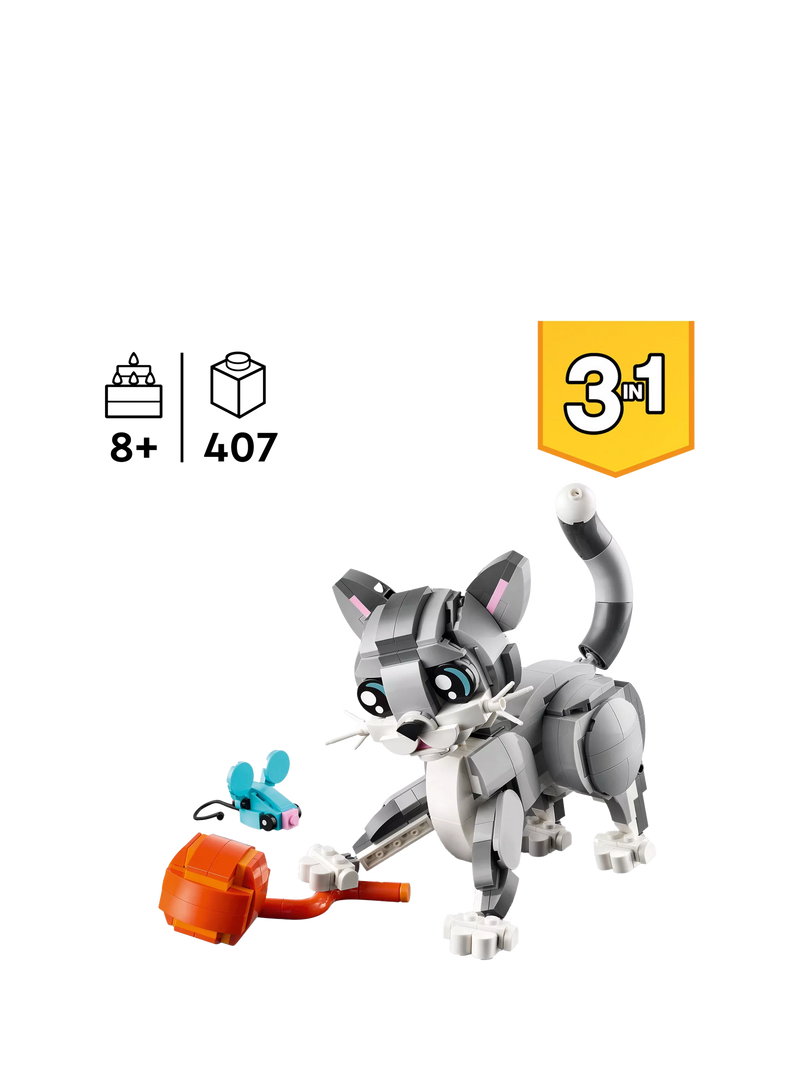 LEGO Creator 3in1 Playful Cat Figure building set, UK version