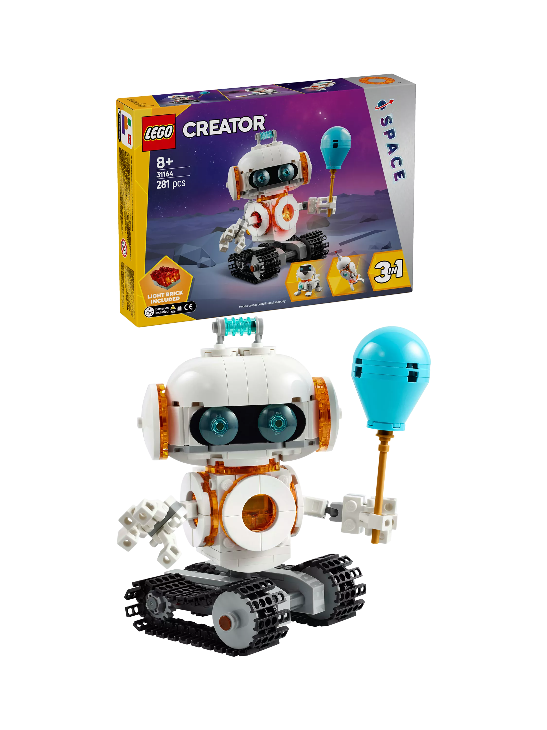Lego Creator 3in1 Space Robot building set, UK version