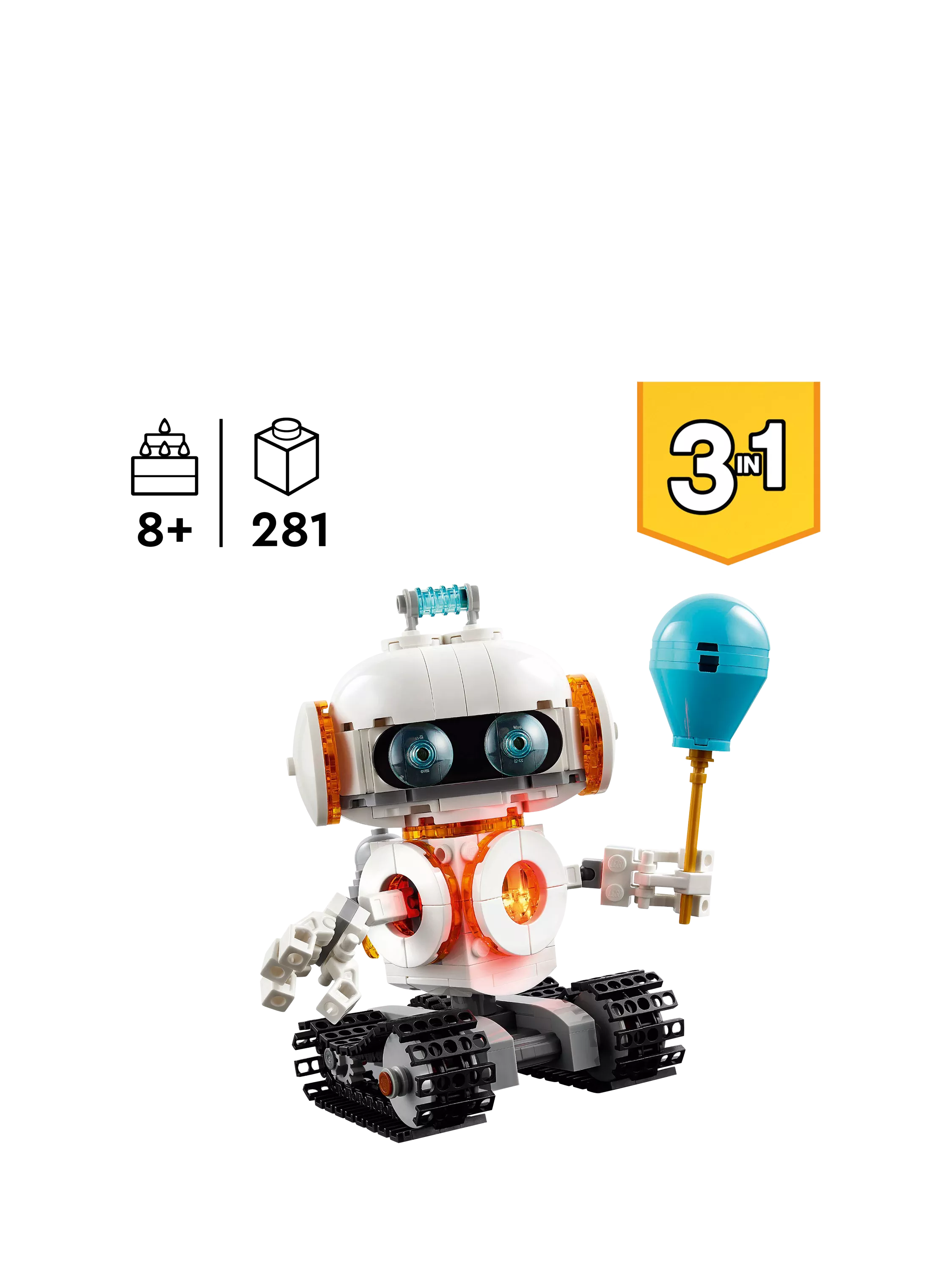 Lego Creator 3in1 Space Robot building set, UK version