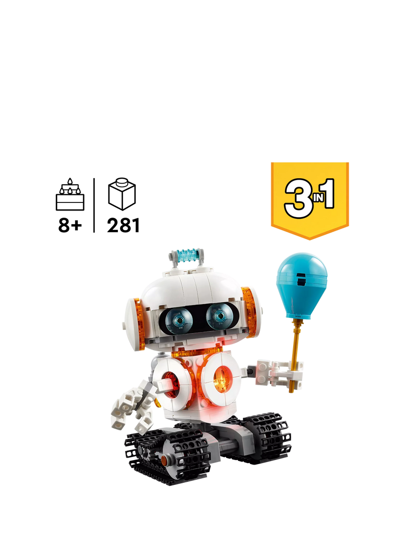 Lego Creator 3in1 Space Robot building set, UK version