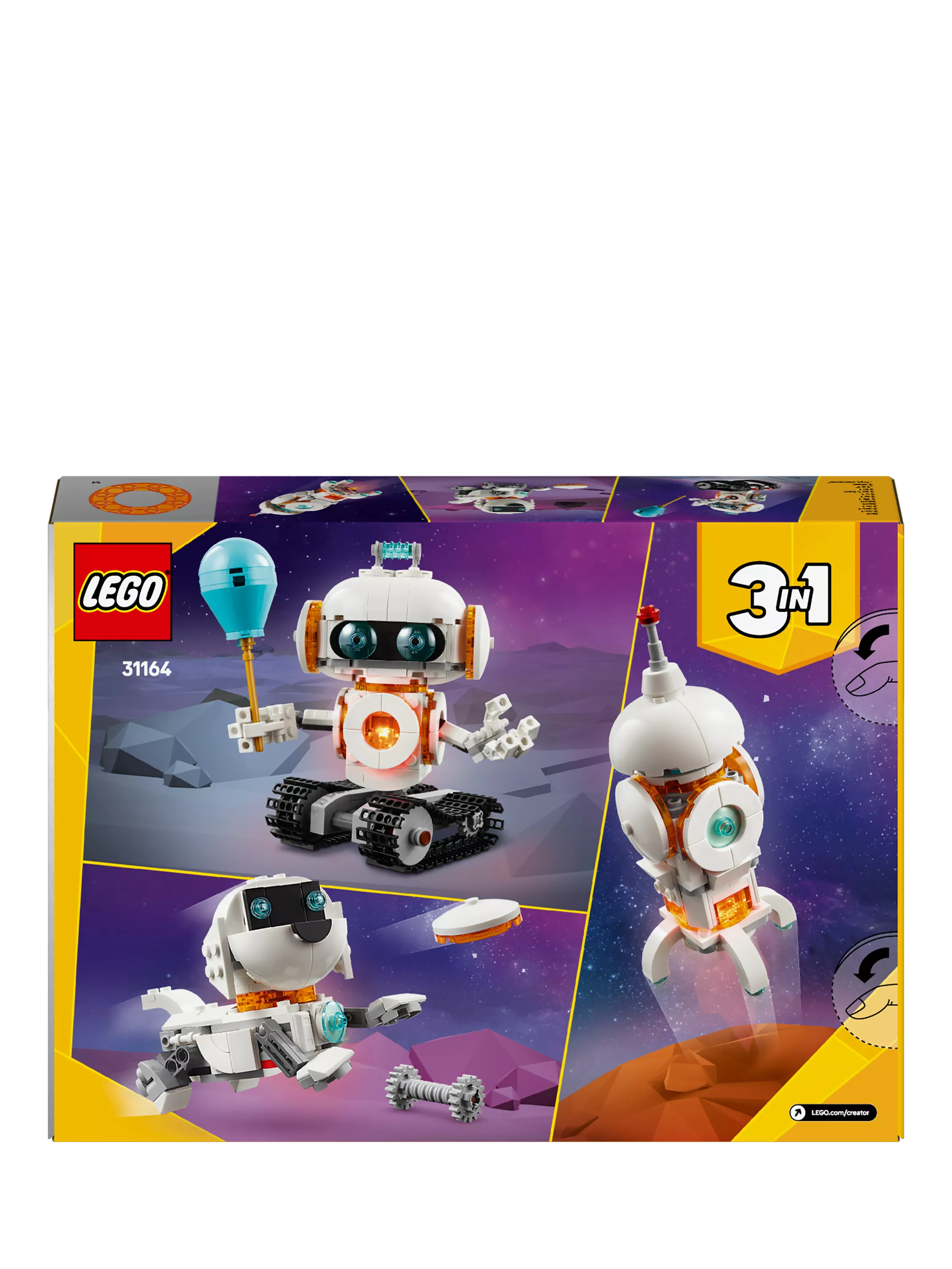 Lego Creator 3in1 Space Robot building set, UK version