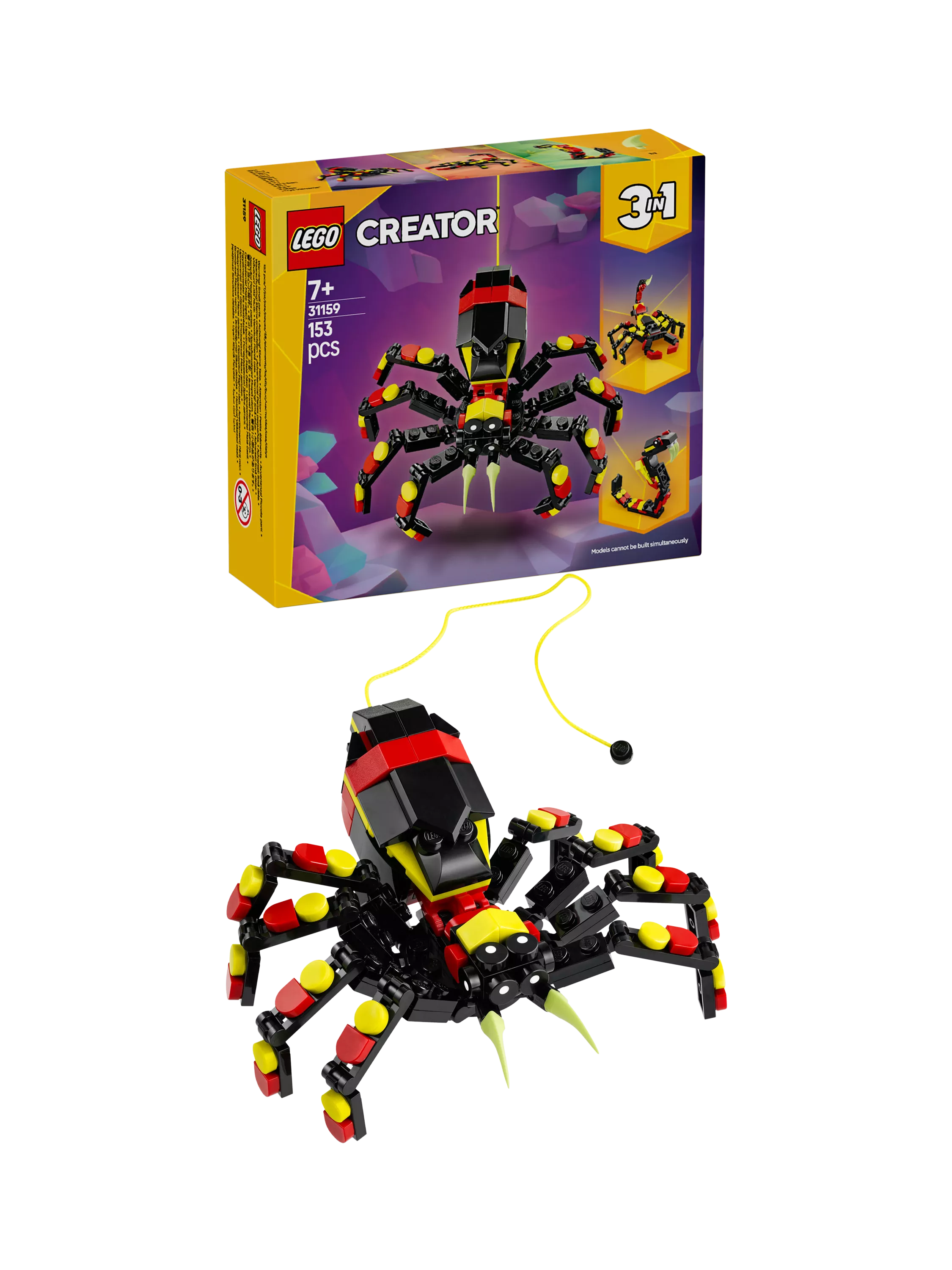 Lego Creator 3in1 Wild Animals Surprising Spider building set, UK version