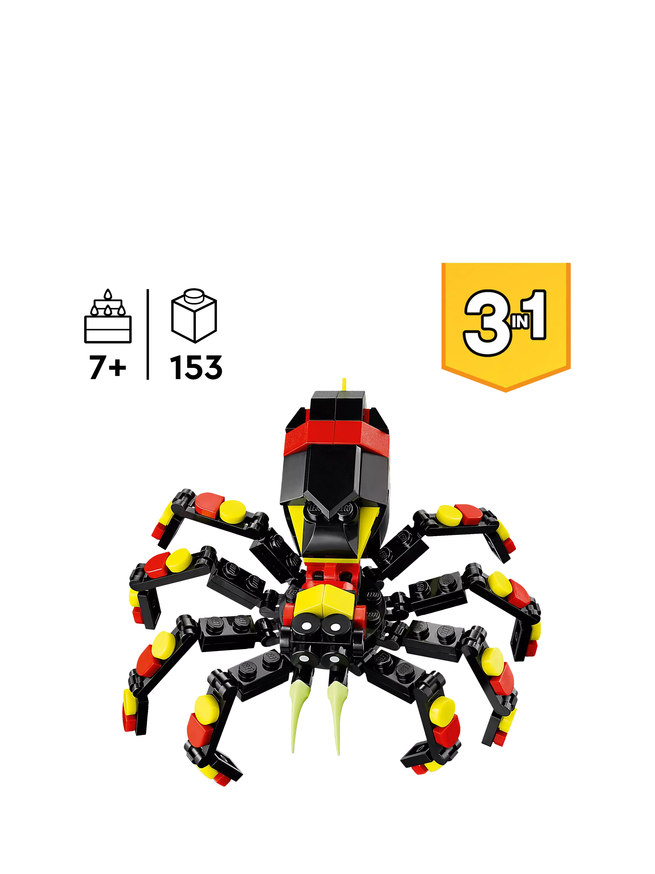 Lego Creator 3in1 Wild Animals Surprising Spider building set, UK version