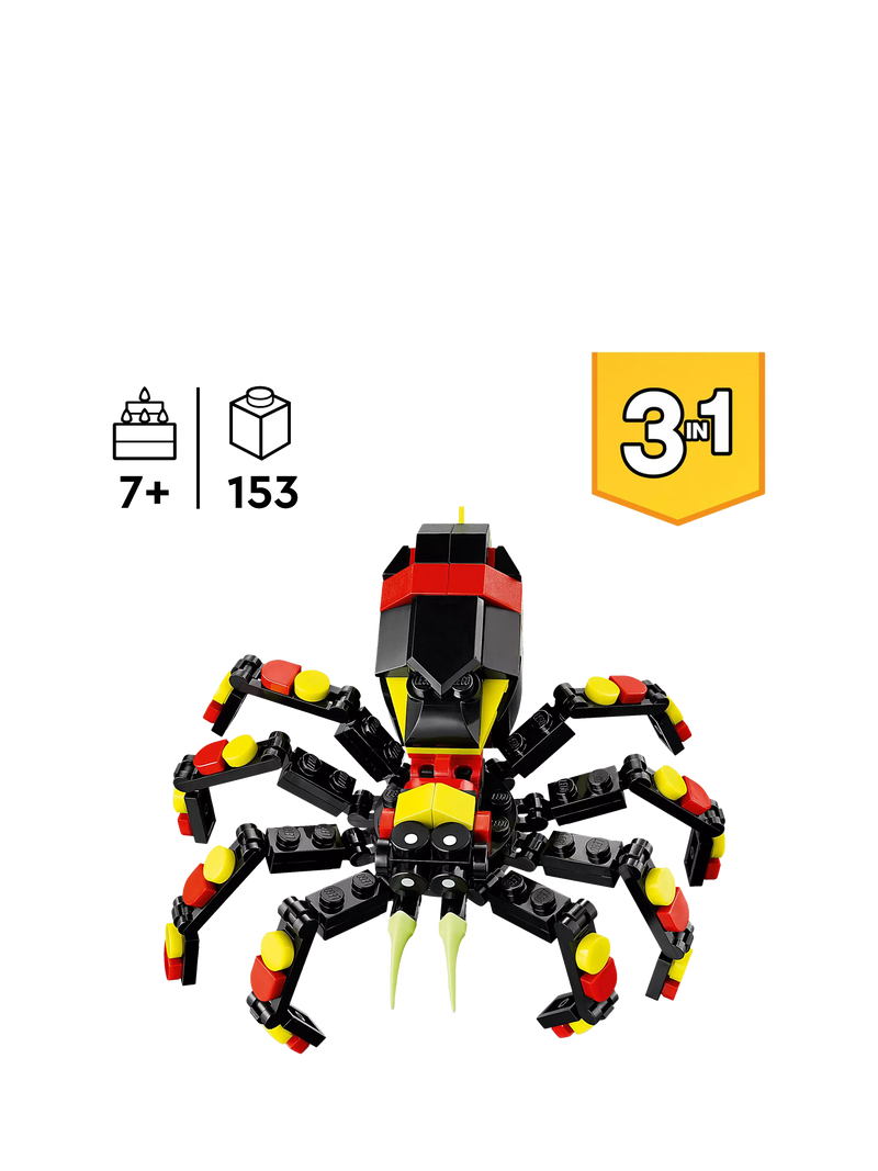Lego Creator 3in1 Wild Animals Surprising Spider building set, UK version
