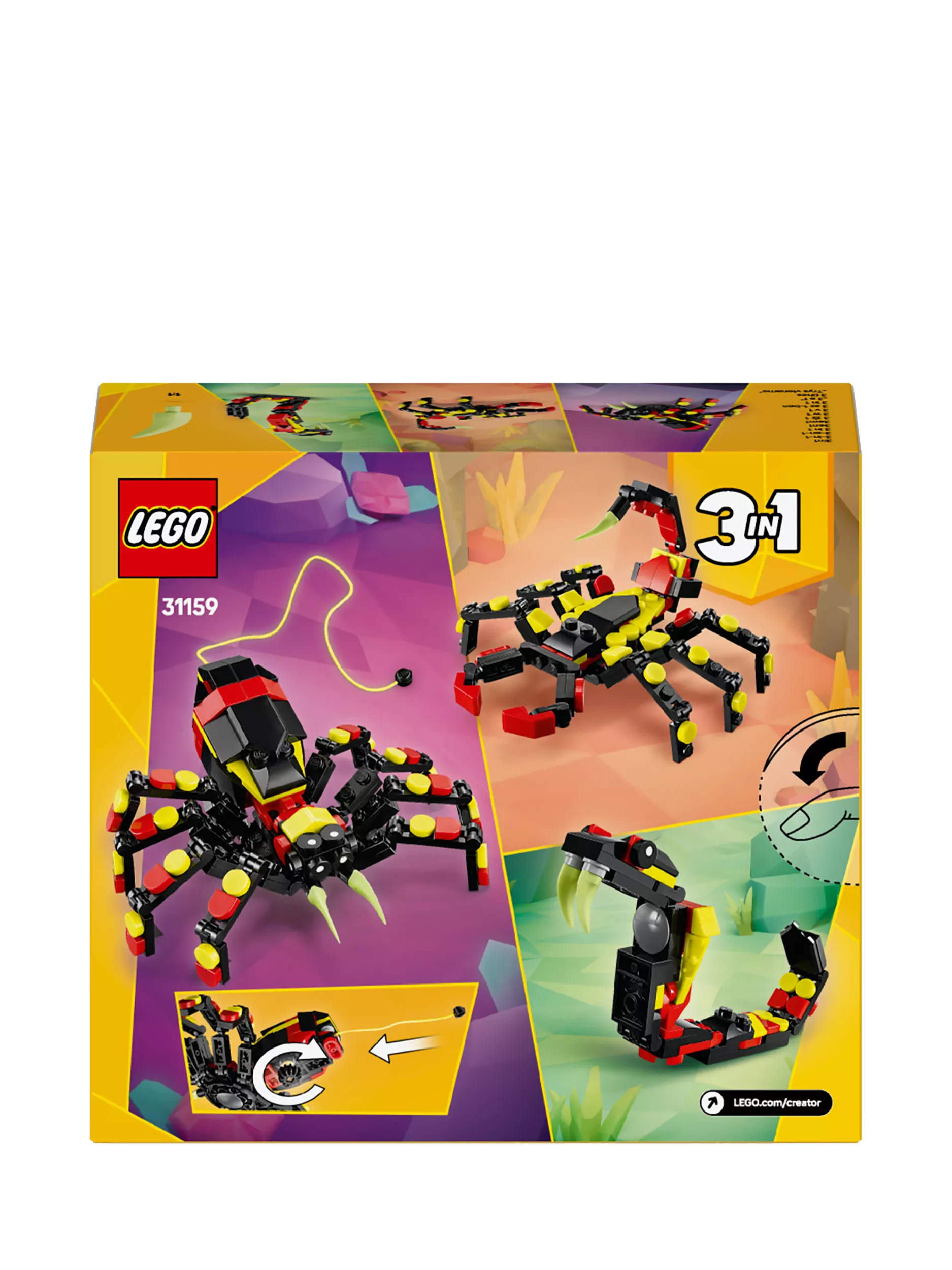 Lego Creator 3in1 Wild Animals Surprising Spider building set, UK version