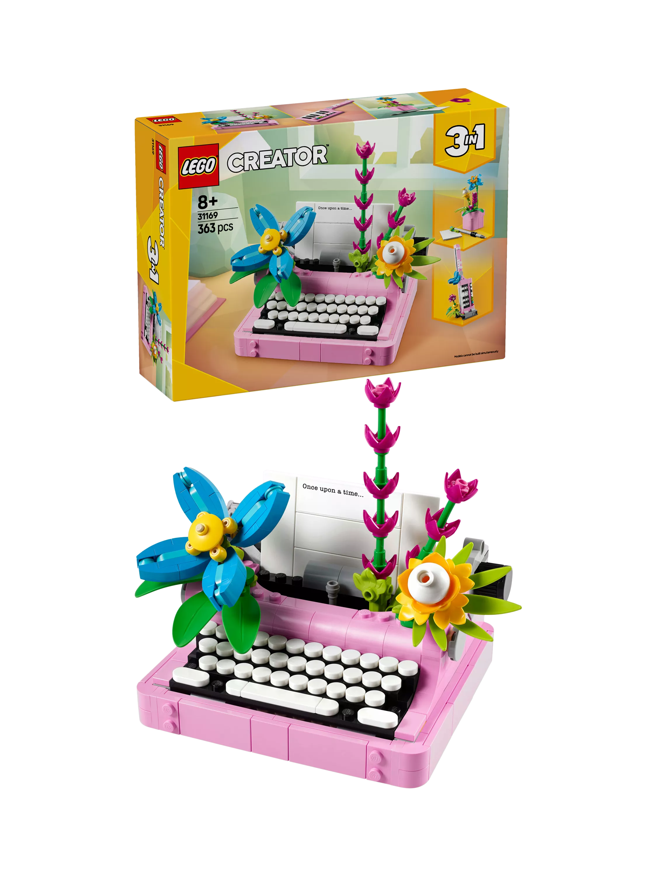 LEGO Creator Typewriter with Flowers construction set 363 pieces (British brand)