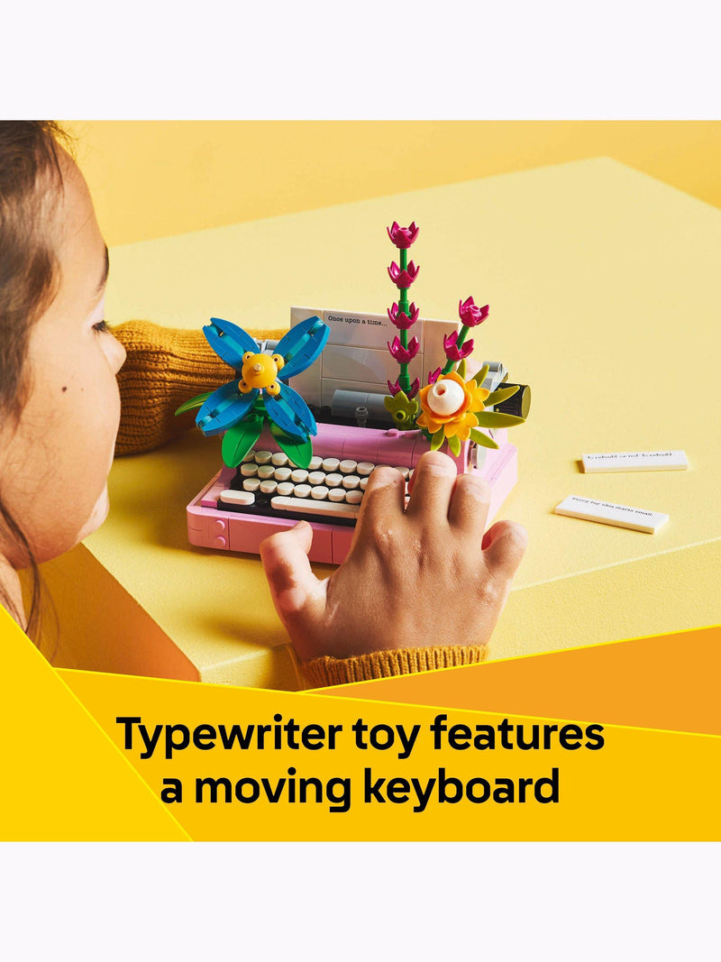 LEGO Creator Typewriter with Flowers construction set 363 pieces (British brand)