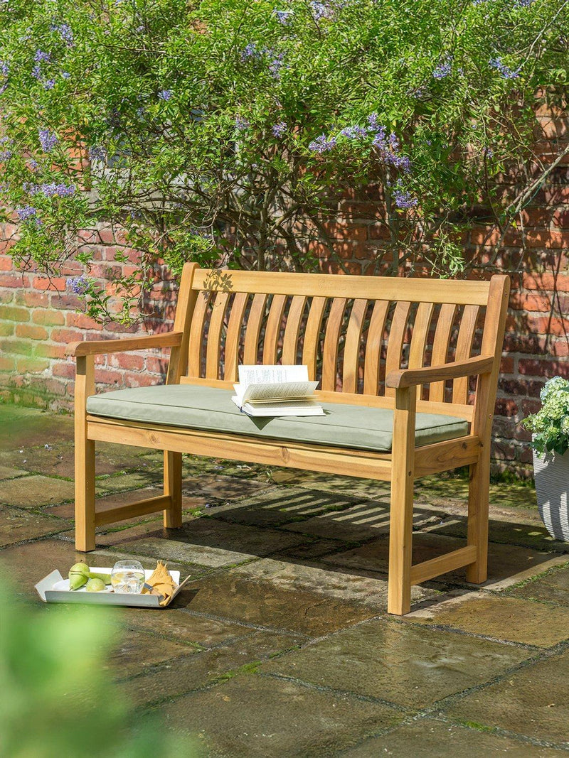 KETTLER garden bench cushion sage 2-seater, imported from the UK