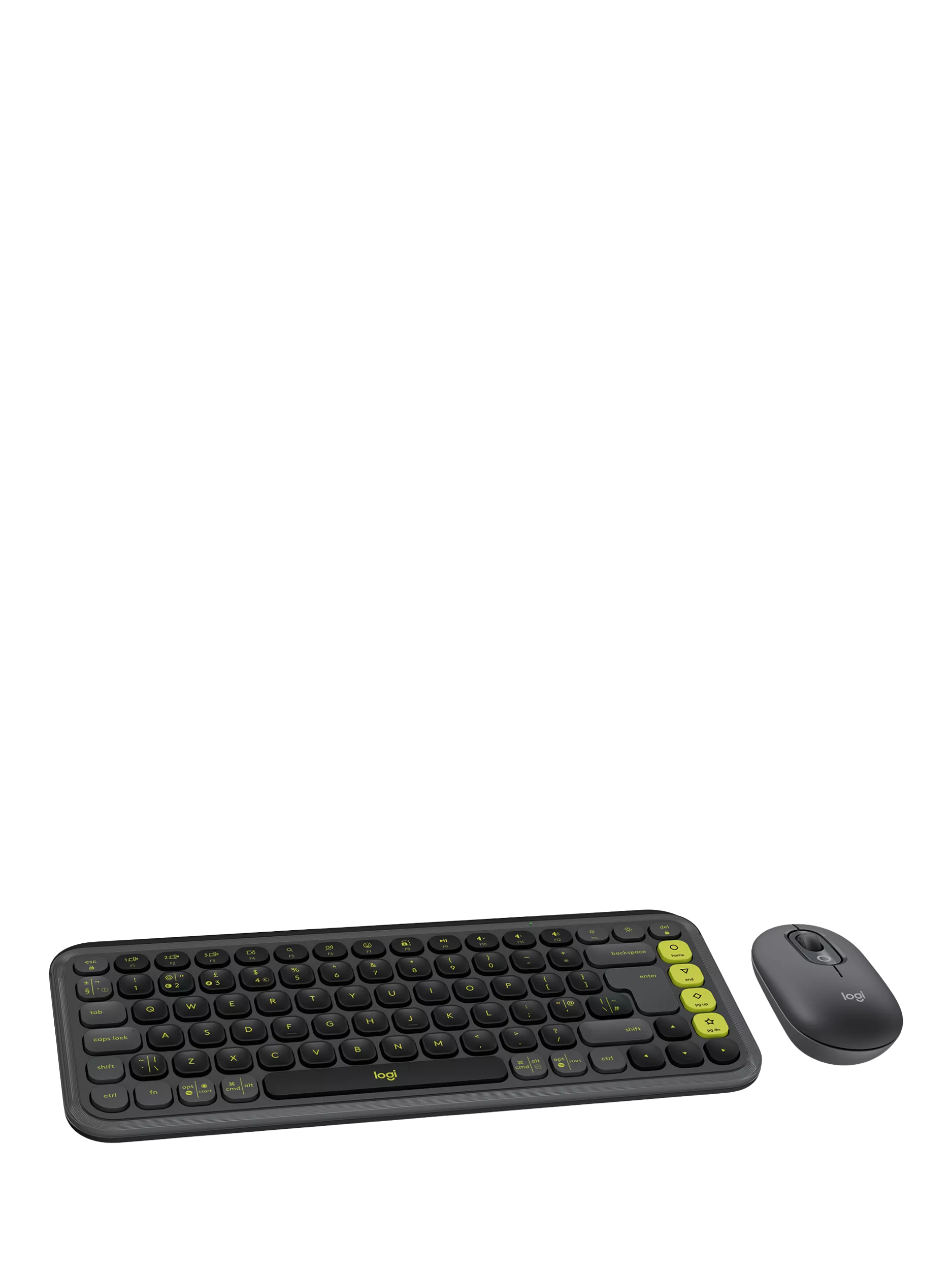 Logitech POP Icon Combo Tastatur Maus Graphit - Britisches Produkt