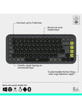 Logitech POP Icon Combo Tastatur Maus Graphit - Britisches Produkt