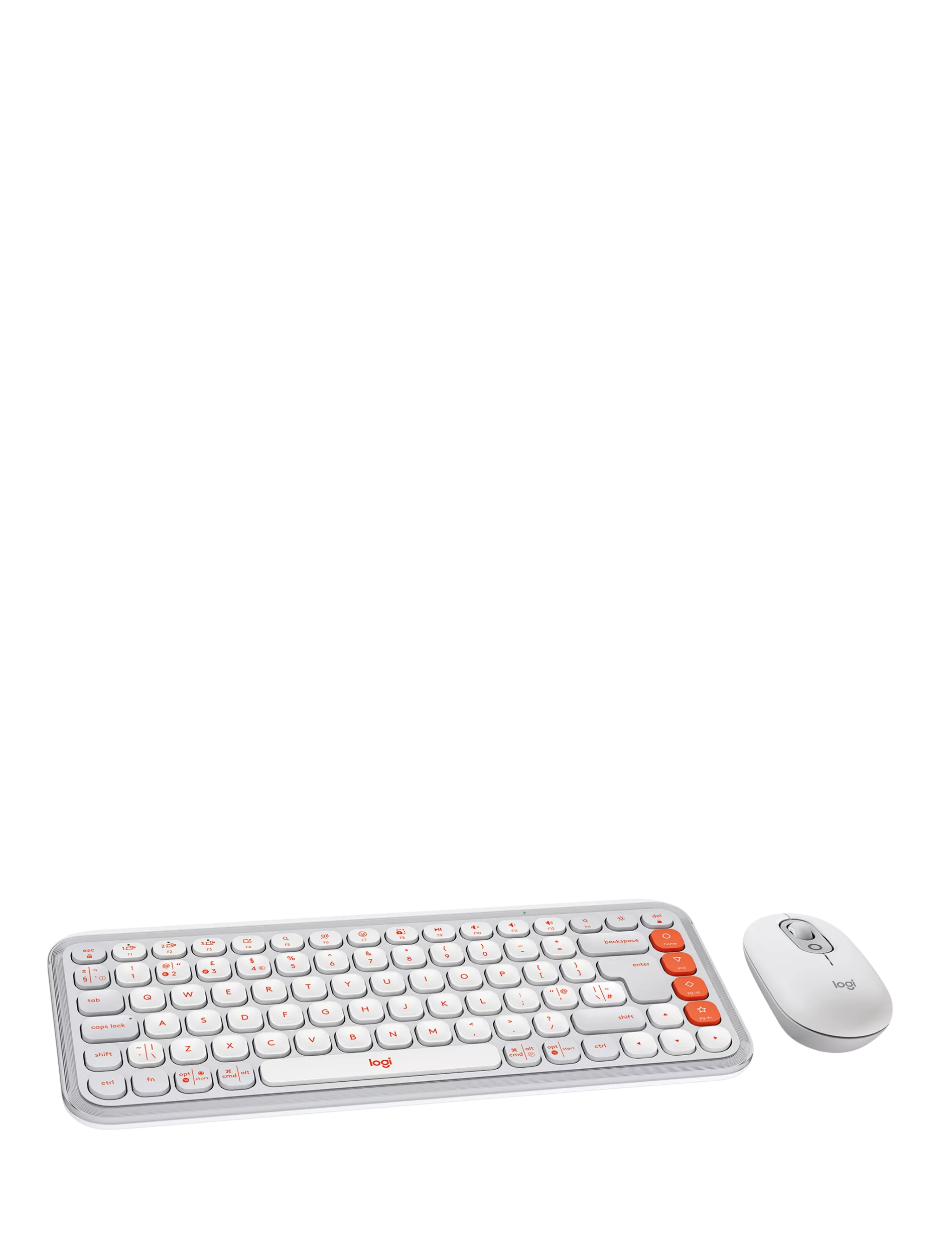 Logitech POP Icon Combo Kabellose Tastatur und Maus - Graphit