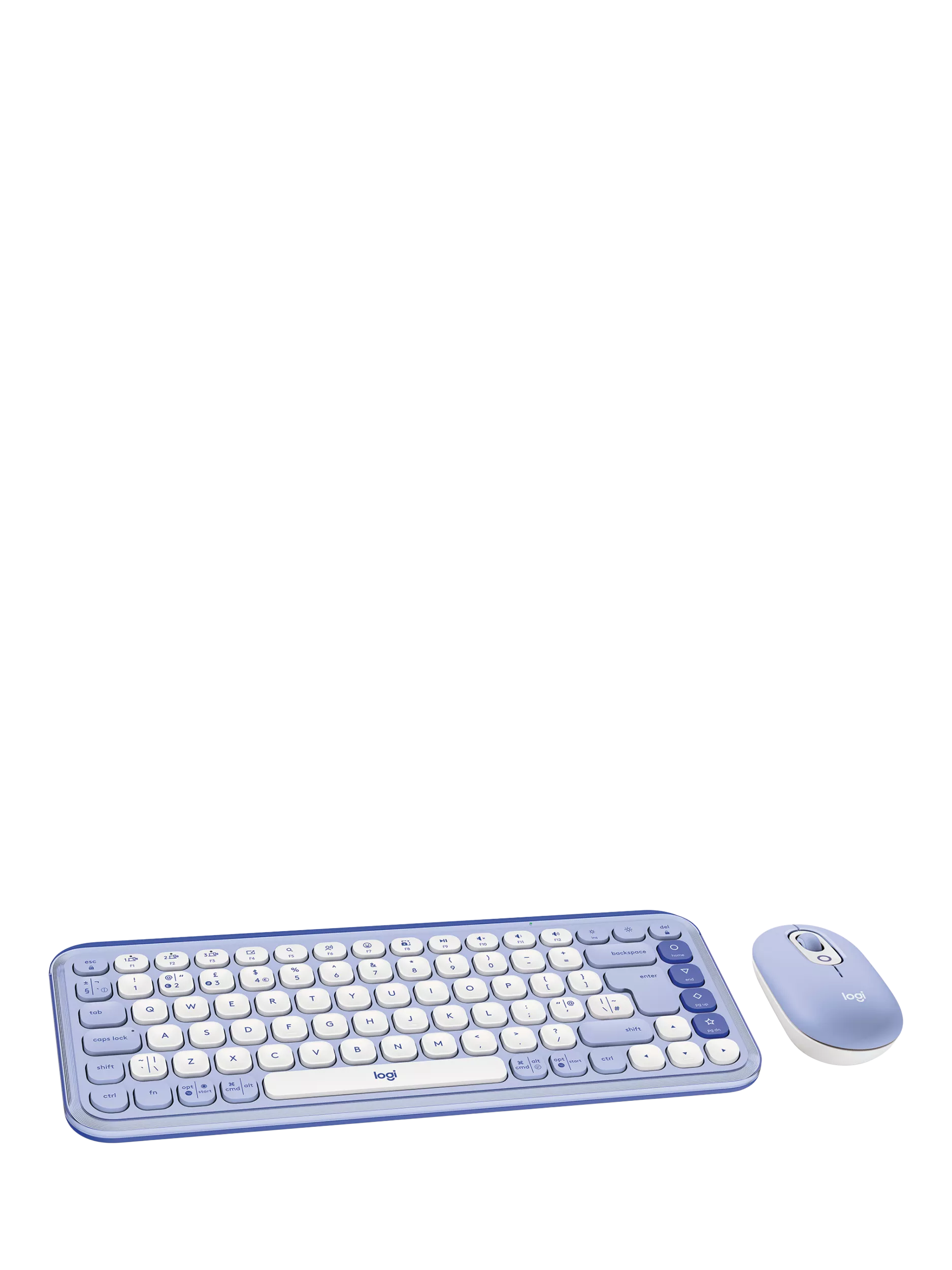 Logitech POP Icon Combo Kabellose Tastatur und Maus - Graphit