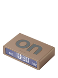 Lexon Flip Classic alarm clock brushed gold, UK version