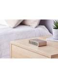 Lexon Flip Classic alarm clock brushed gold, UK version