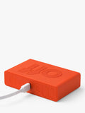 Lexon digital alarm clock orange - British product