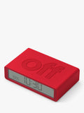 Lexon Flip Classic alarm clock red LCD display (British brand)