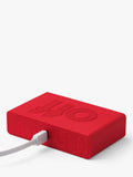 Lexon Flip Classic alarm clock red LCD display (British brand)
