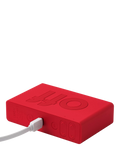 Lexon Flip Classic alarm clock red LCD display (British brand)