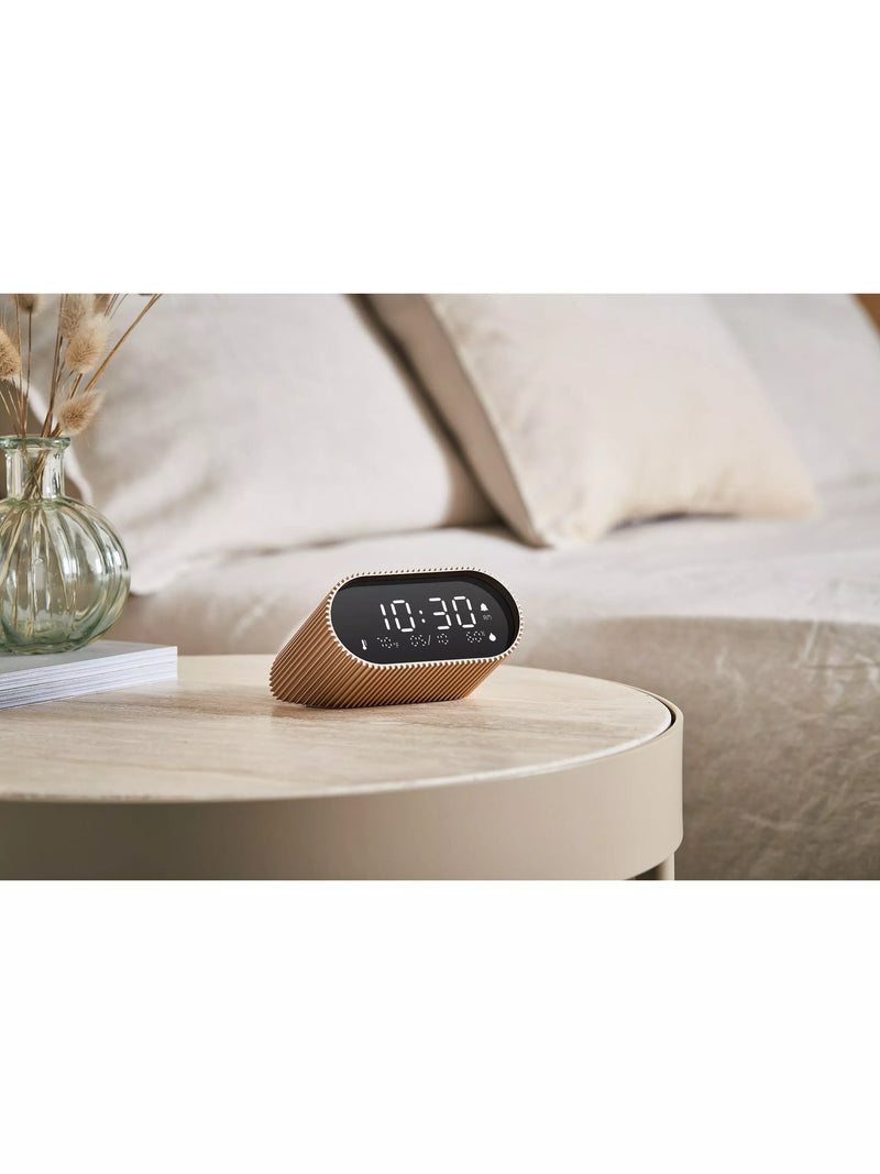 Lexon Ray LCD digital alarm clock gold - British product
