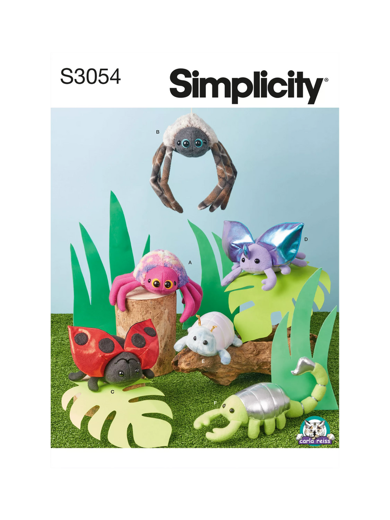 Simplicity Fun Bugs sewing pattern S3054 - British product