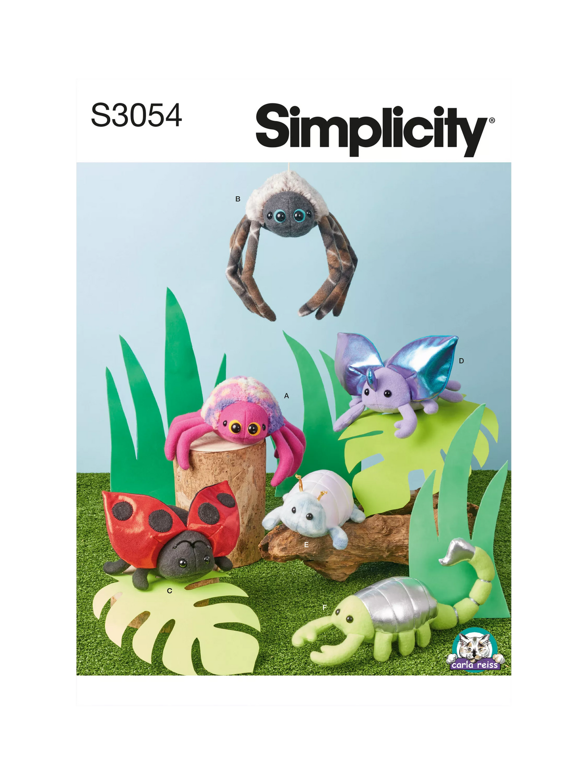 Simplicity Fun Bugs sewing pattern S3054 - British product