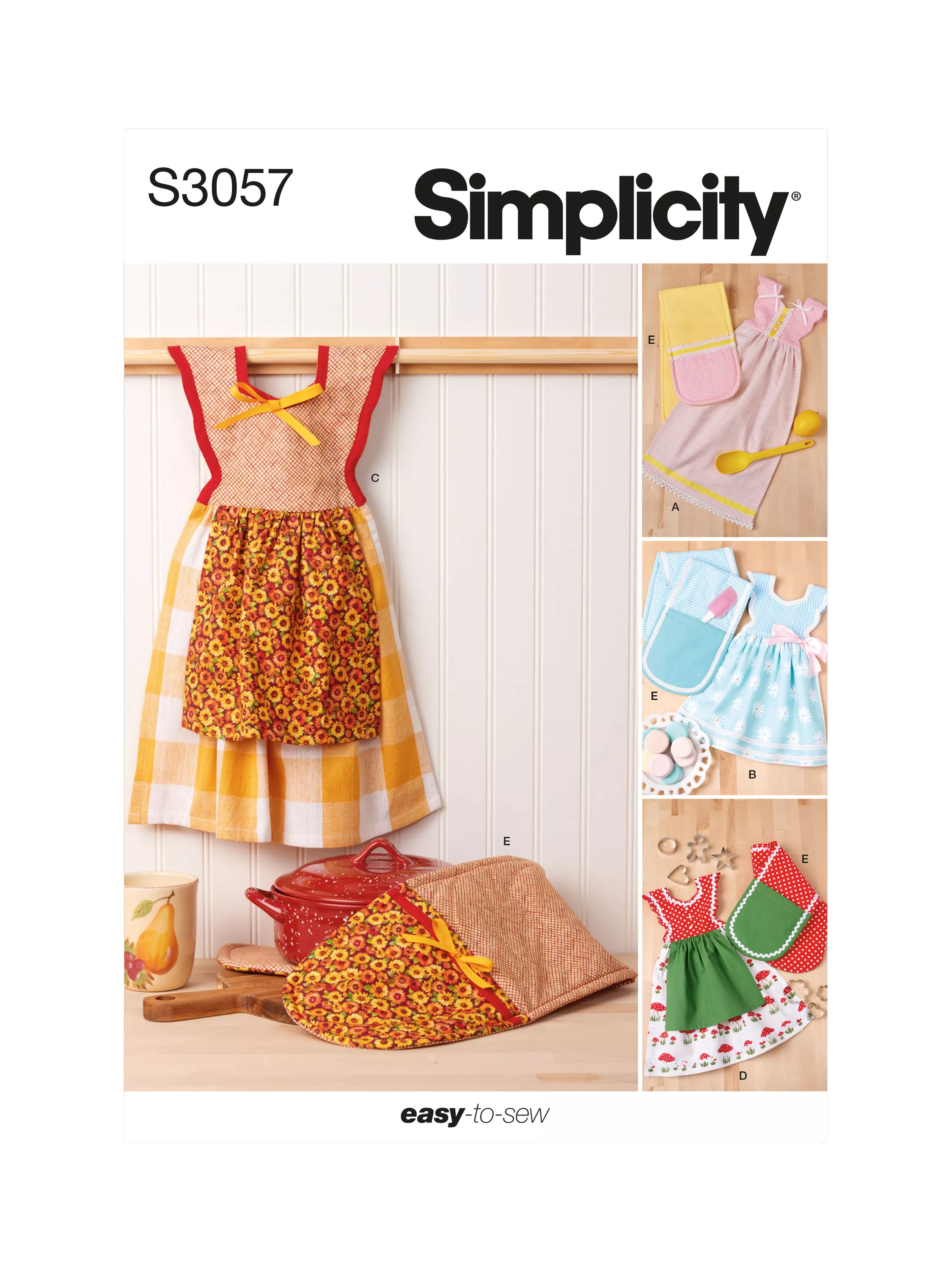 Simplicity sewing pattern kitchen accessories S3057 (British brand)