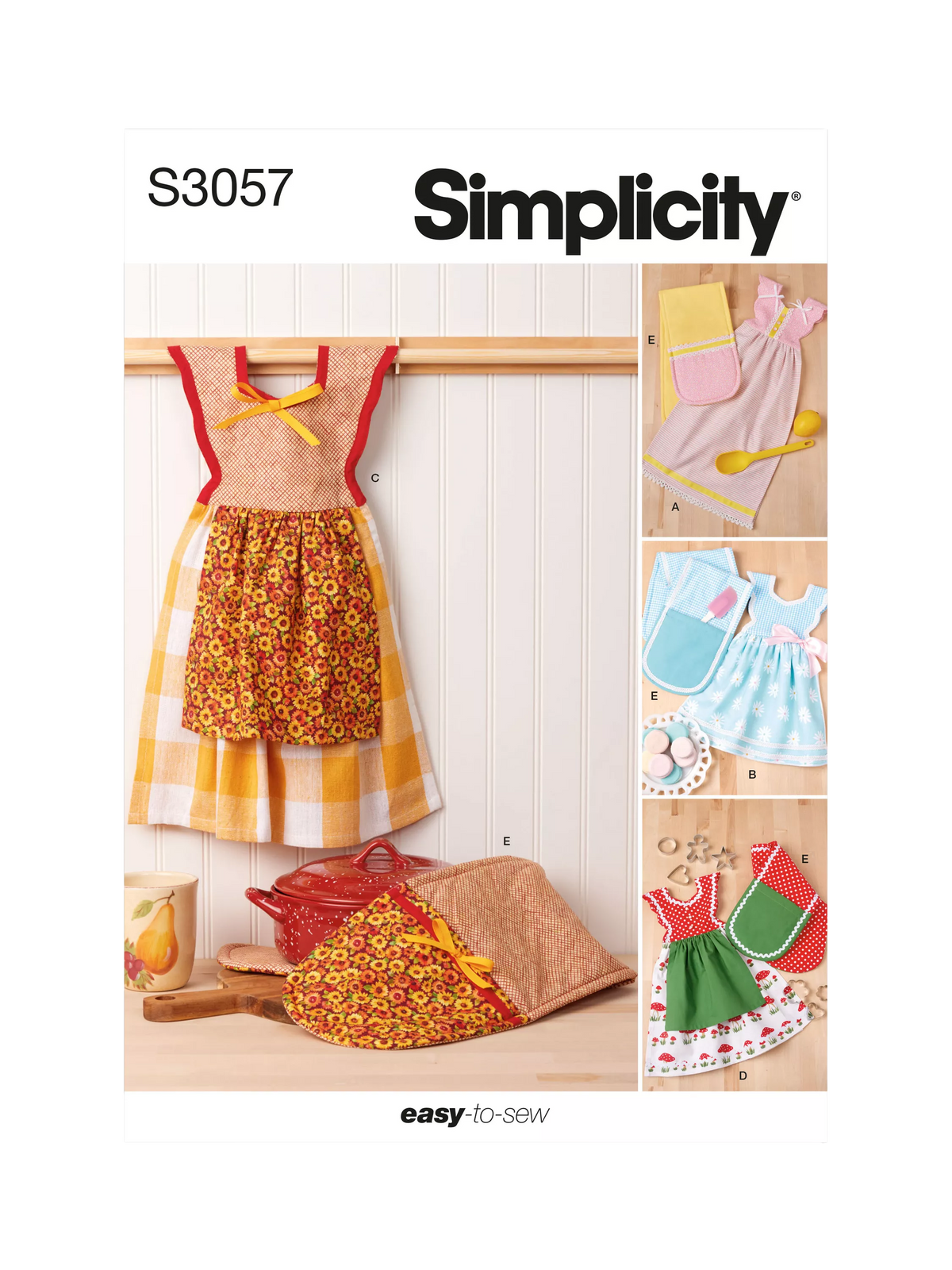 Simplicity sewing pattern kitchen accessories S3057 (British brand)