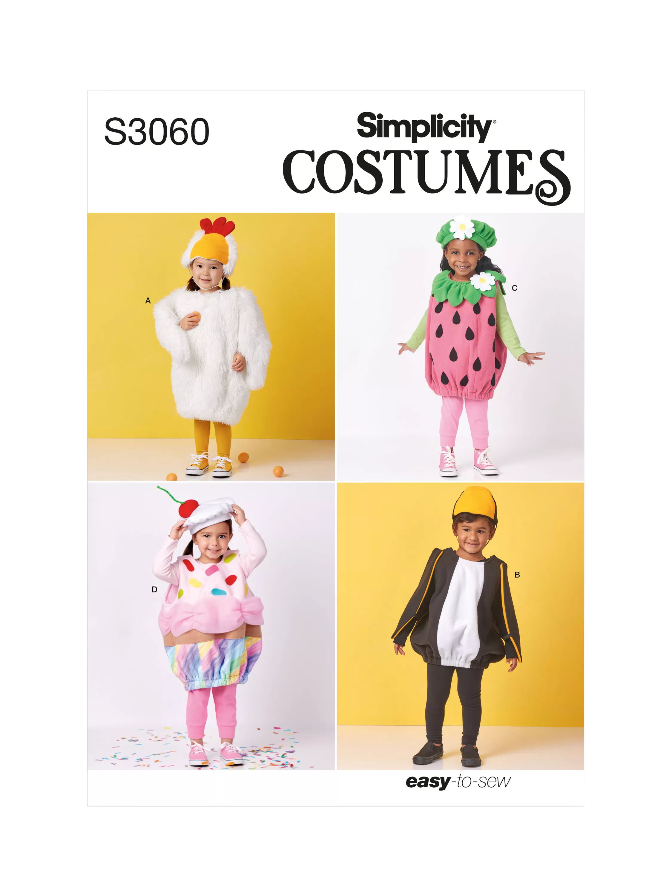 Simplicity toddler costume sewing pattern S3060, imported from the UK