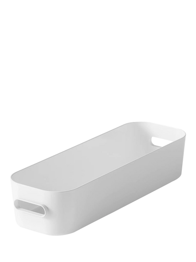 John Lewis SmartStore Compact Slim Storage Container 1.3L White- Buy online at McGrocer