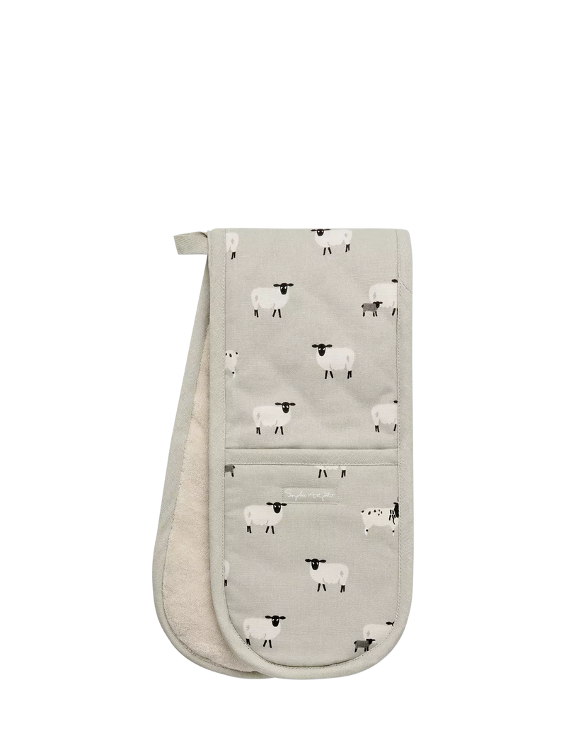 Sophie Allport sheep cotton double oven glove, imported from the UK