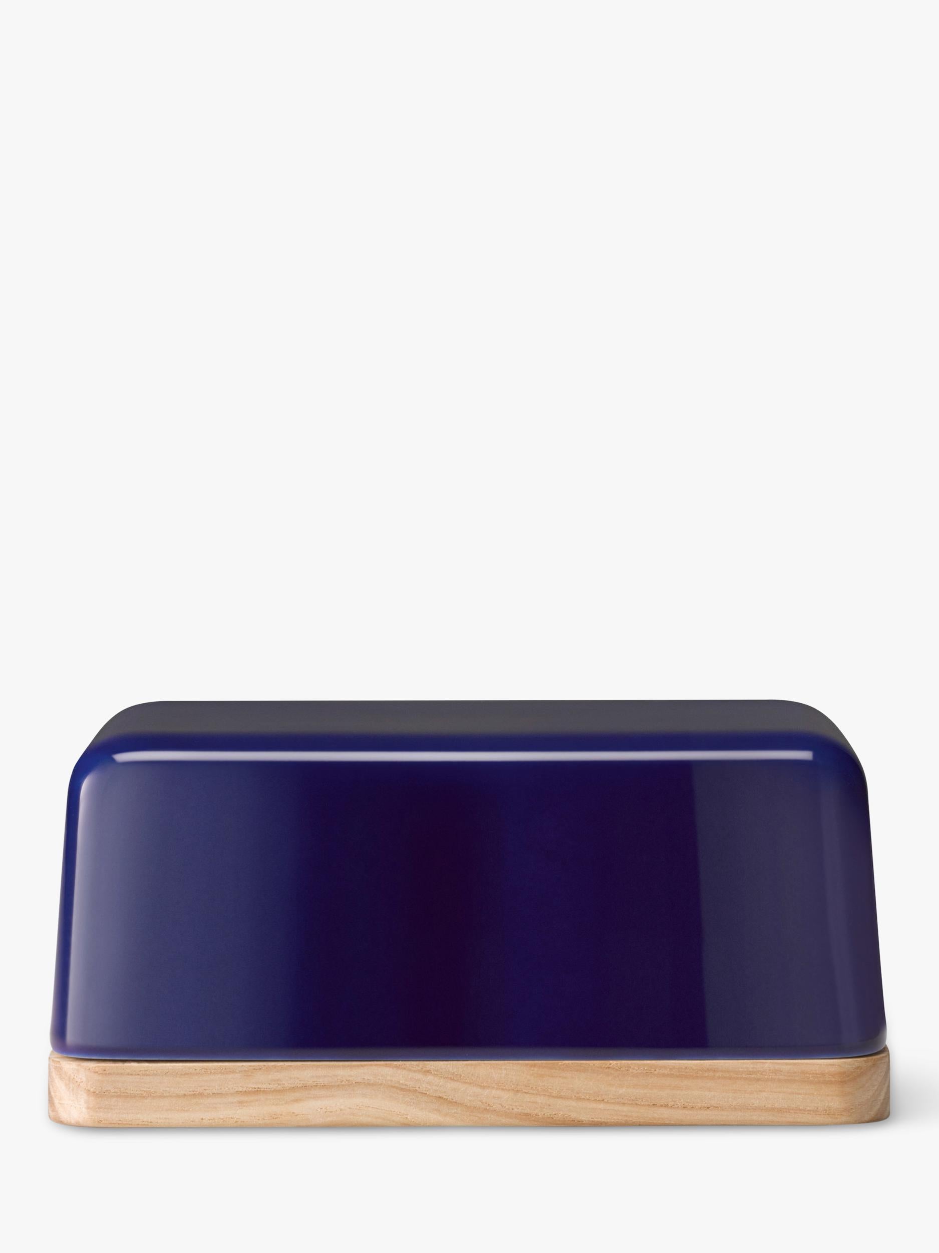 LSA International porcelain butter dish Blue Cobalt - British product