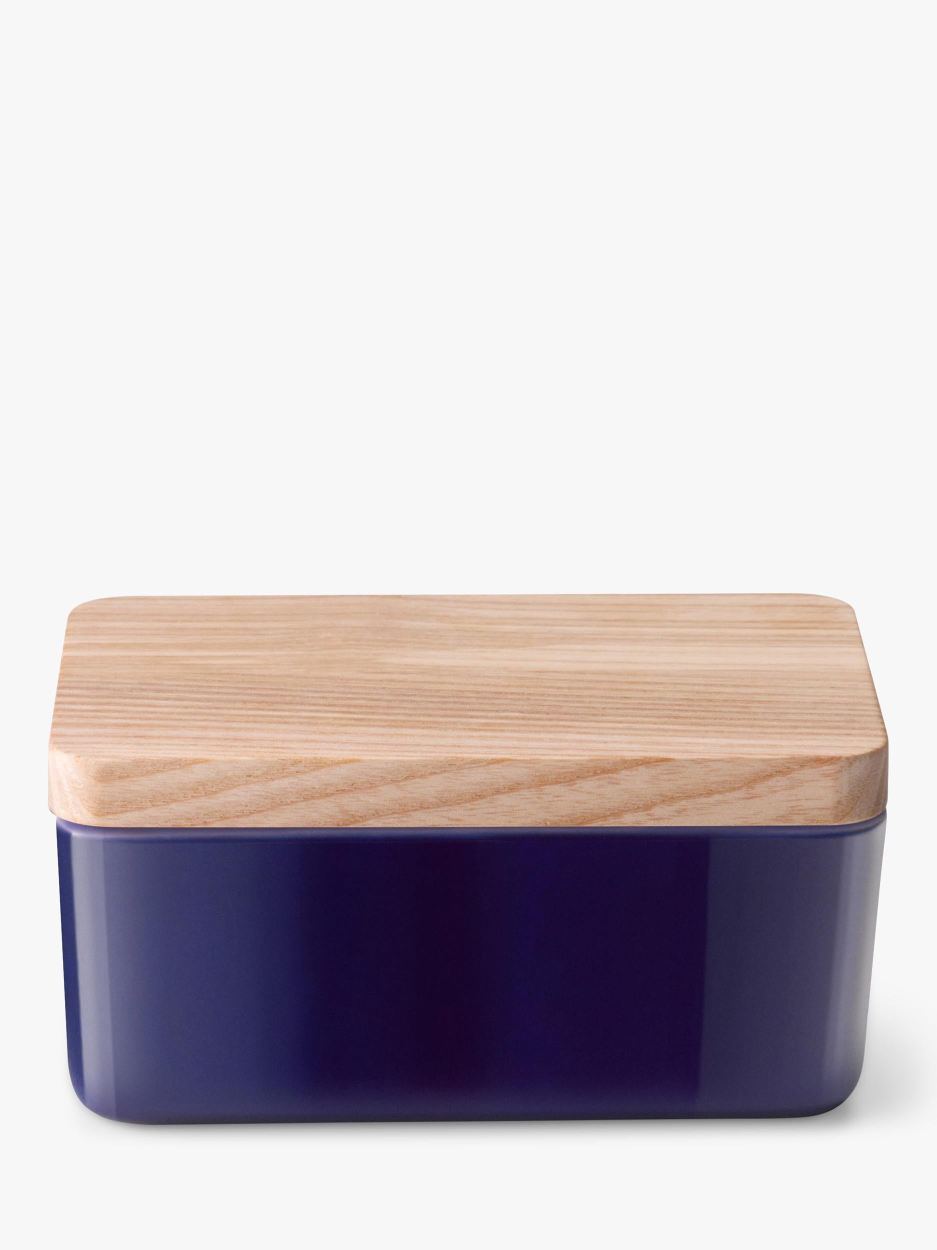 LSA International porcelain butter dish Blue Cobalt - British product