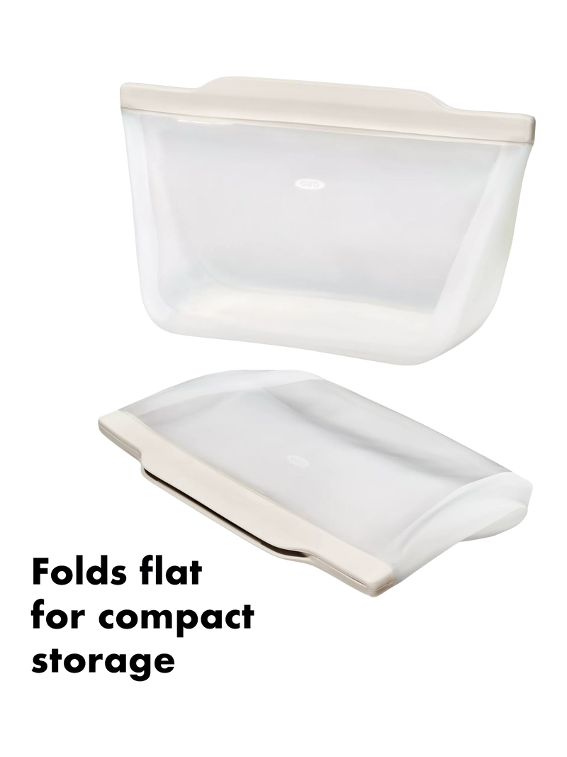 OXO reusable silicone storage bag 1.8L (British brand)