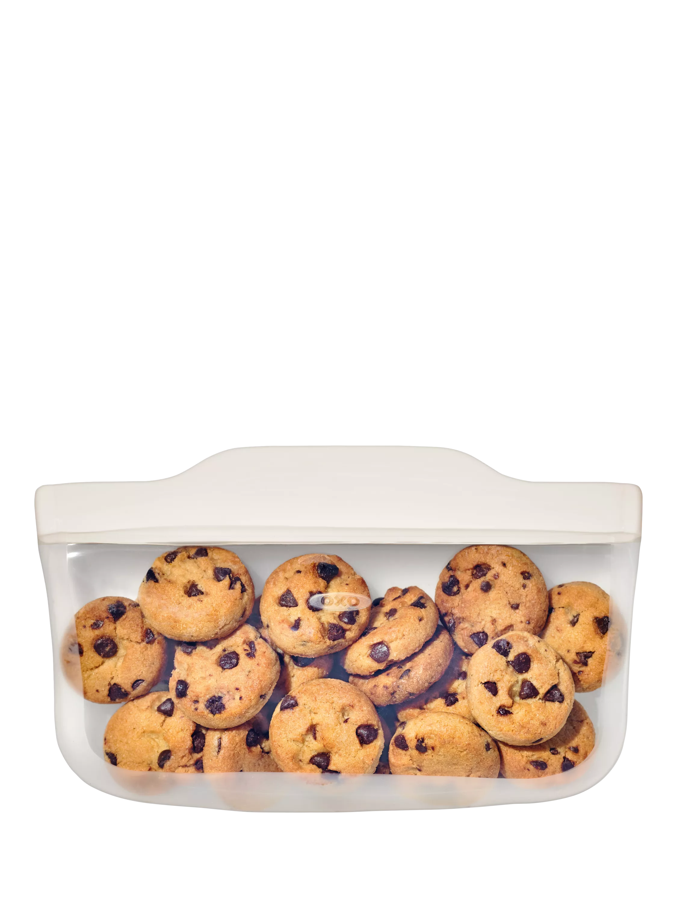 OXO reusable silicone snack bag clear 355ml, imported from the UK