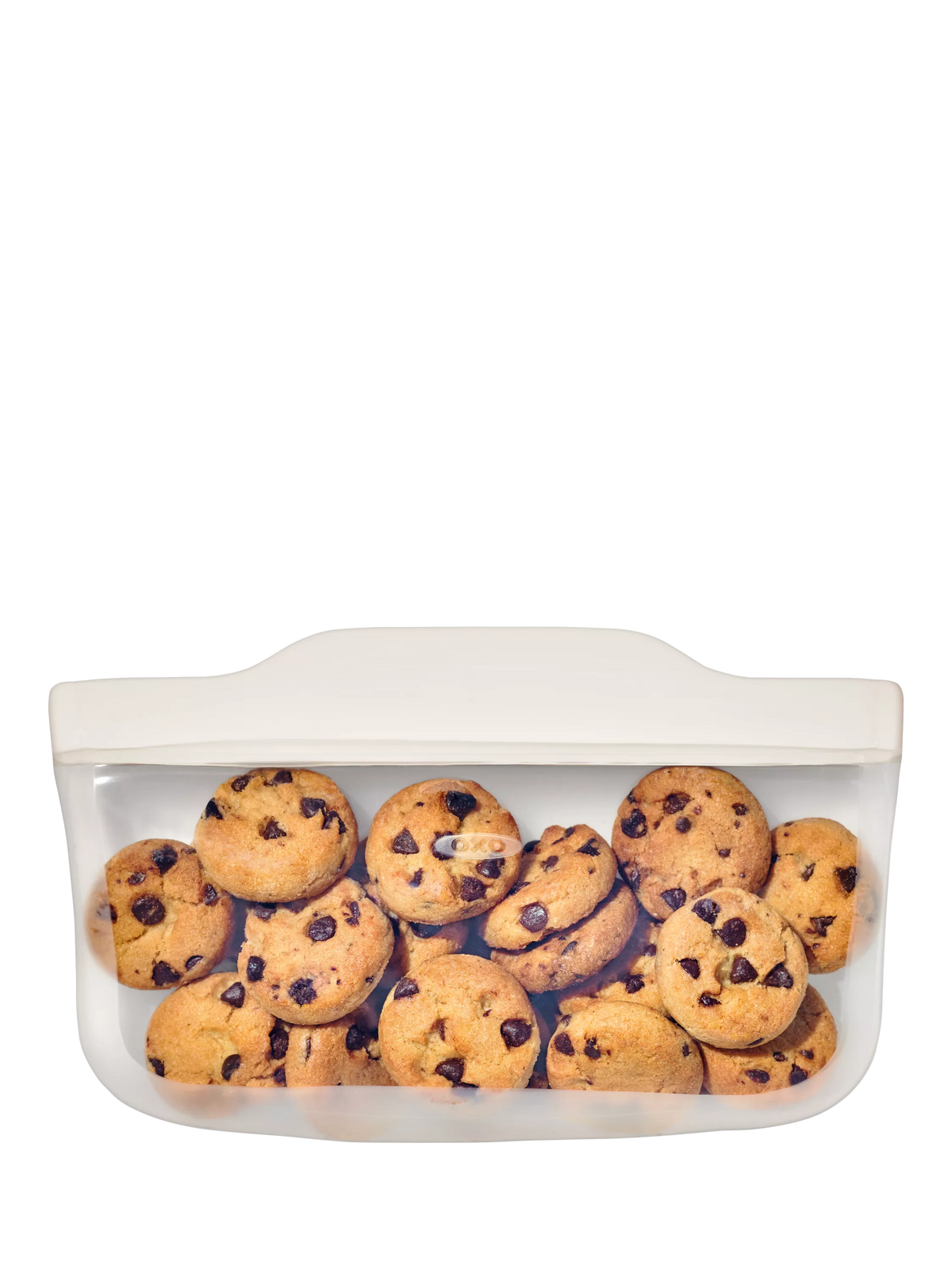 OXO reusable silicone snack bag clear 355ml, imported from the UK