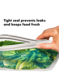 OXO reusable silicone snack bag clear 355ml, imported from the UK