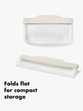 OXO reusable silicone snack bag clear 355ml, imported from the UK