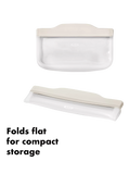 OXO reusable silicone snack bag clear 355ml, imported from the UK